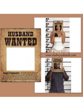 Mąż i Żona POSZUKIWANI Plakaty